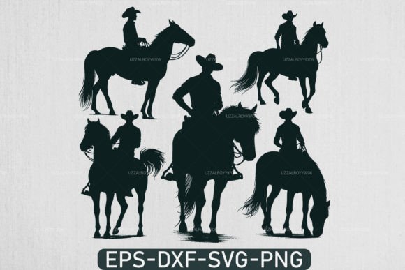 5 Cowboy Vector Bundle , Rodeo Svg Review