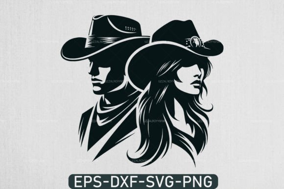 Cowboy and Cowgirl Svg, Country Girl Svg