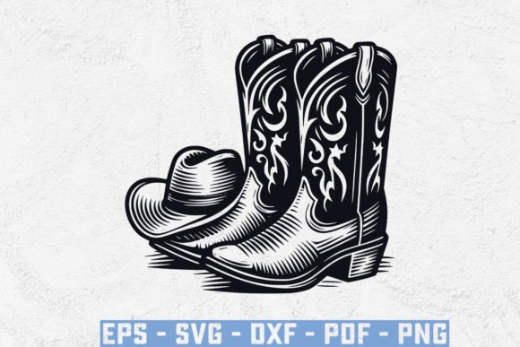 Cowboy Boots and Hat Svg Review