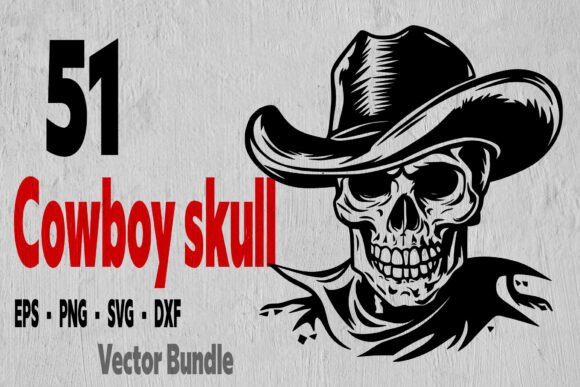Cowboy Skeleton Bundle Western Skull Svg Review