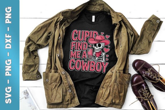 Cupid Find Me a Cowboy Valentines SVG Review
