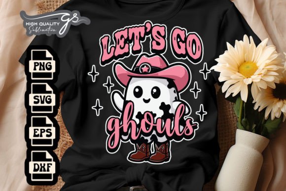 Let’s Go Ghouls Cowboy Ghost SVG