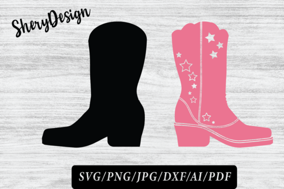Pink Cowboy Boot SVG Review