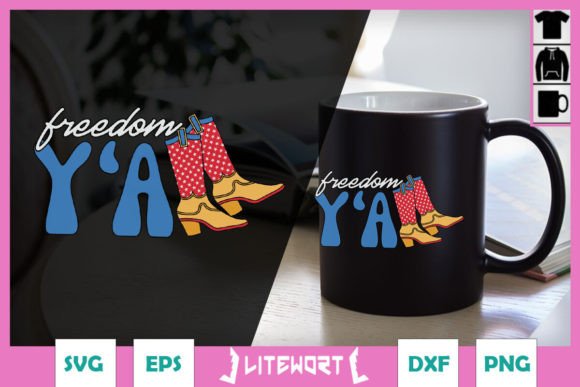 Retro Freedom Y’all Cowboy Boots SVG Review