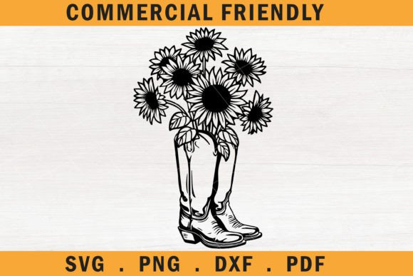 Review: Sunflower Cowboy Boots Svg