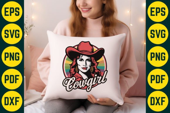 Vintage Western Cowgirl SVG T-Shirt