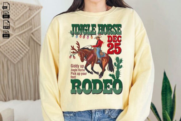 Western Christmas Svg, Jingle Horse Svg