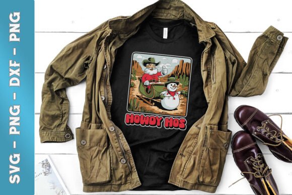 Xmas Howdy Hos Cowboy Santa SVG Review